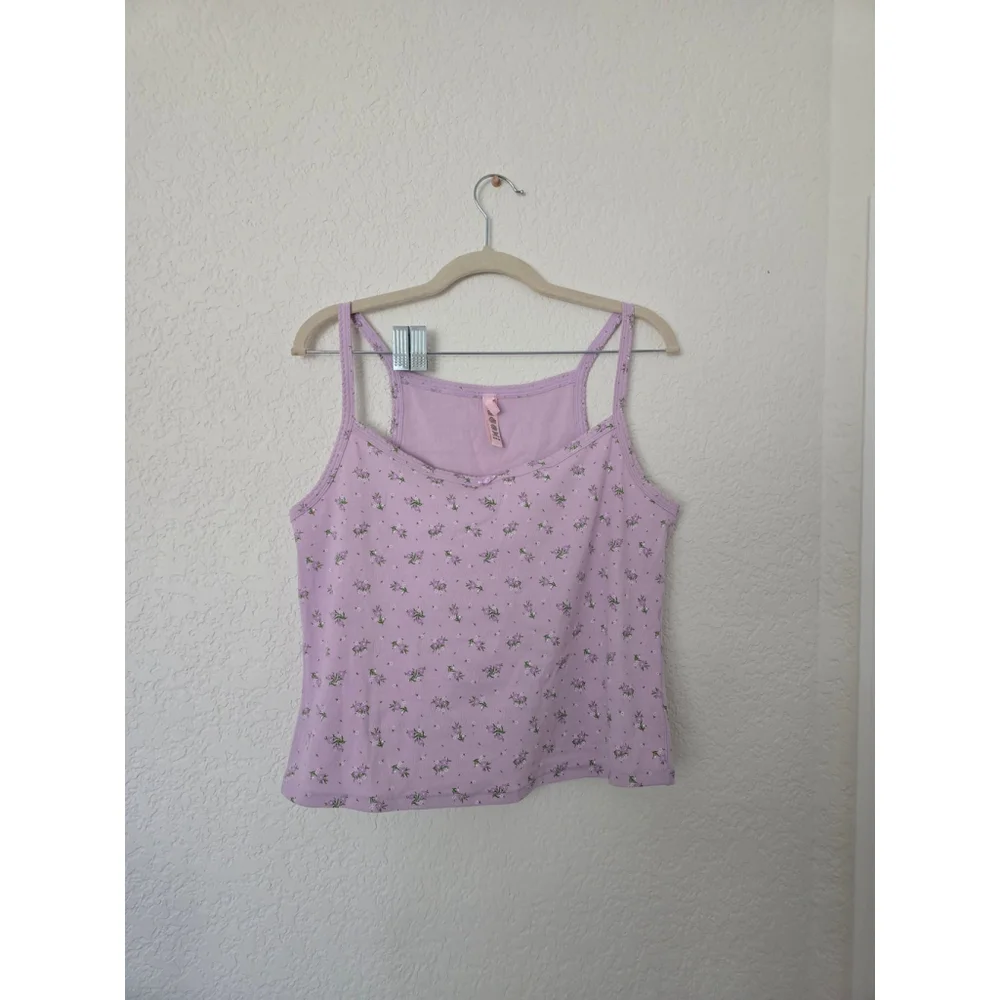 NWOT Skims Logo Pointelle Floral Sleep Top Size 3X - Picture 4 of 4